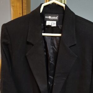 Sag Harbor Women's Classic Black Blazer